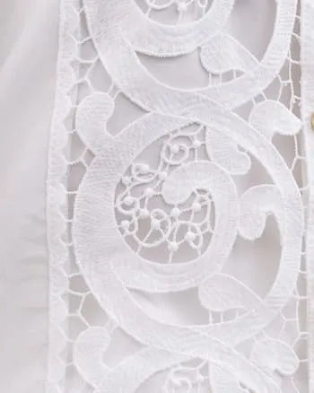 "Kelly" Top and Skirt Set | White