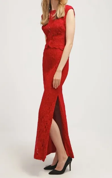 Red Lace Gown