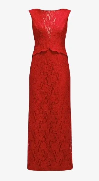 Red Lace Gown