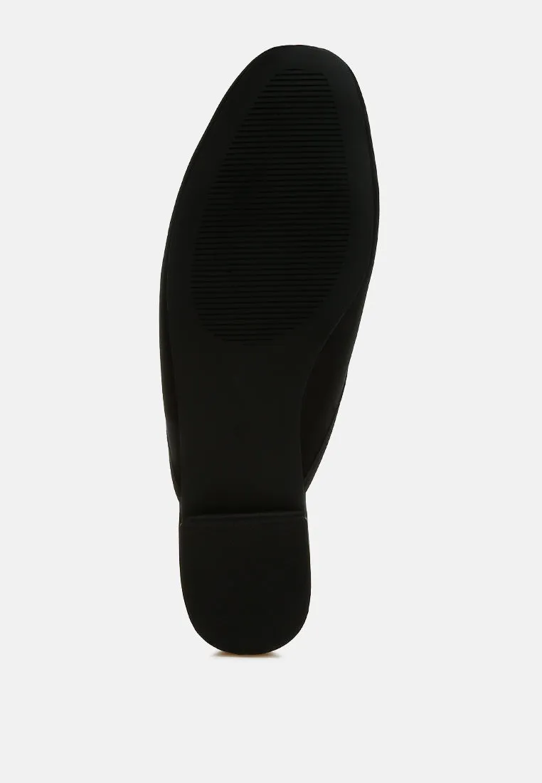 satin bow detail mules by RUW