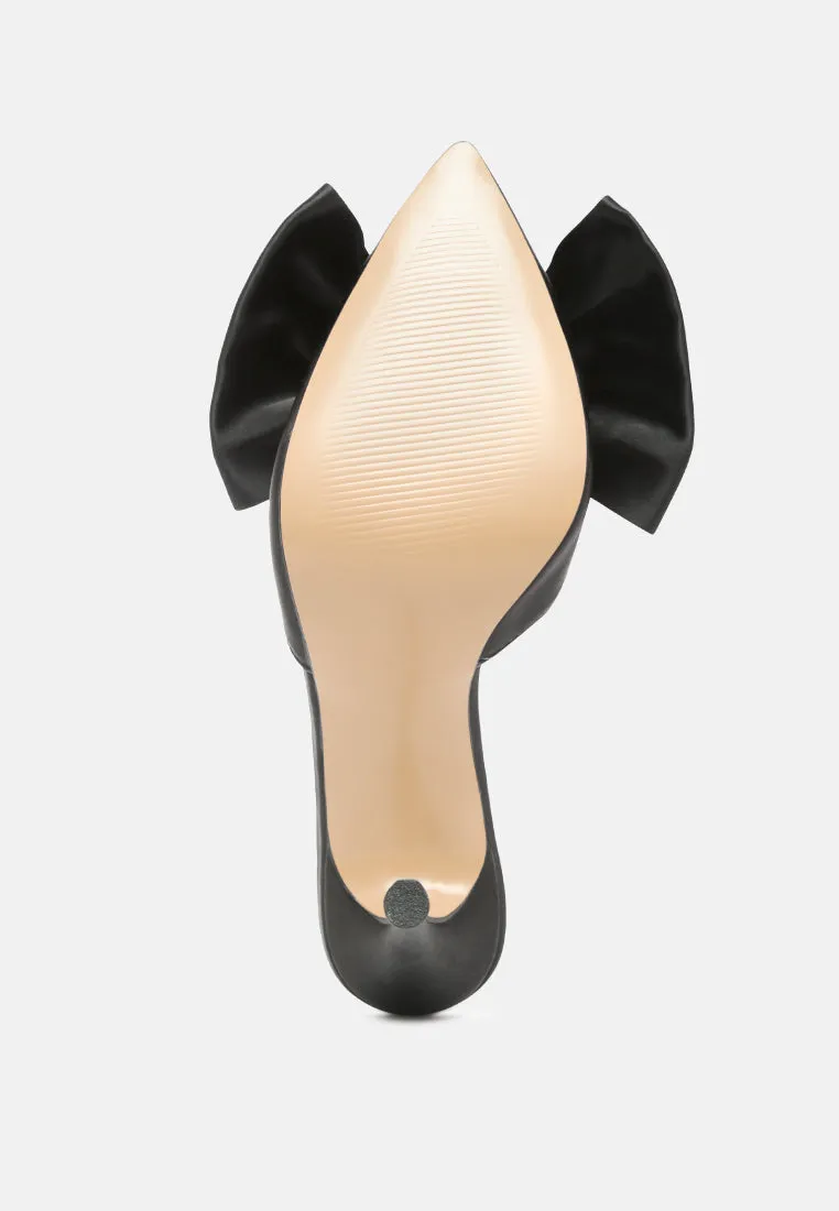 Sidonie Bow Detail High Heel Mules By Ruw