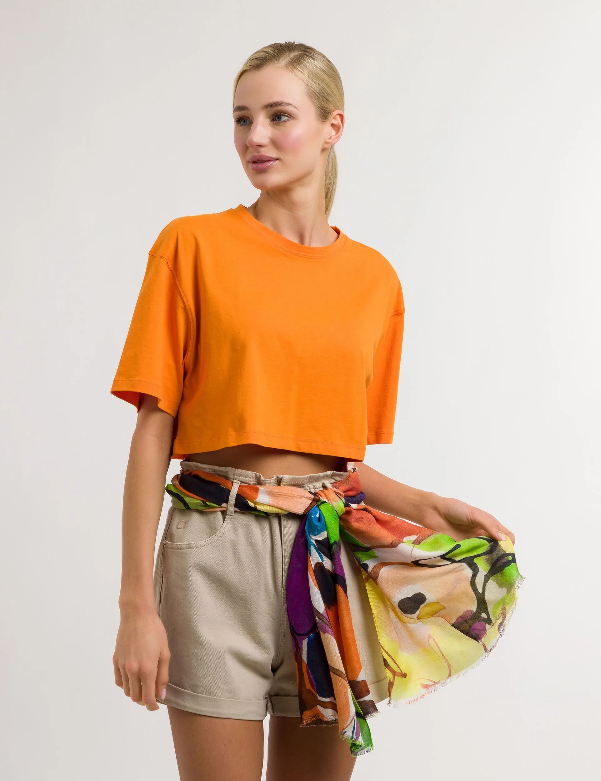 Sustainability Edition Exploded Floral Scarf