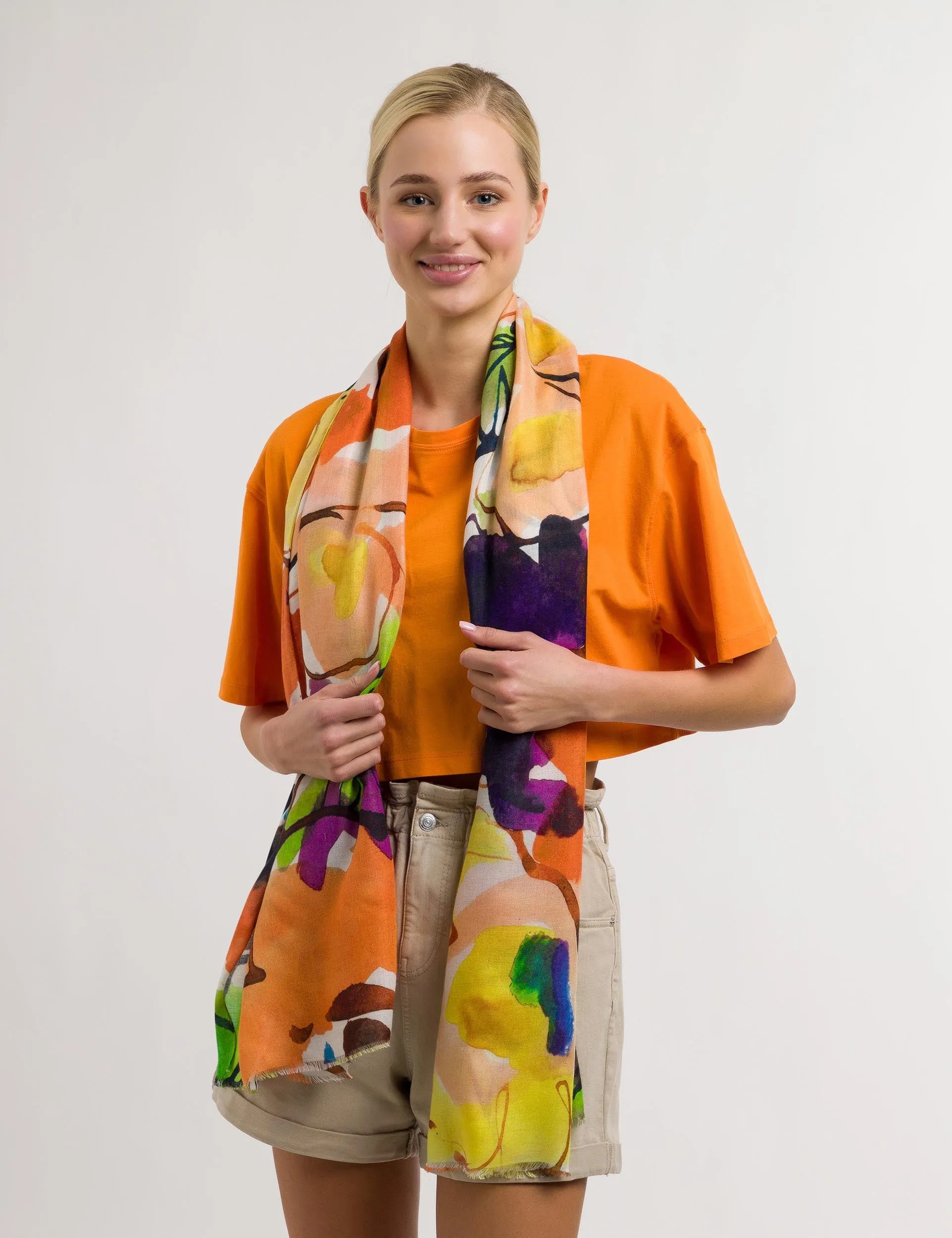 Sustainability Edition Exploded Floral Scarf