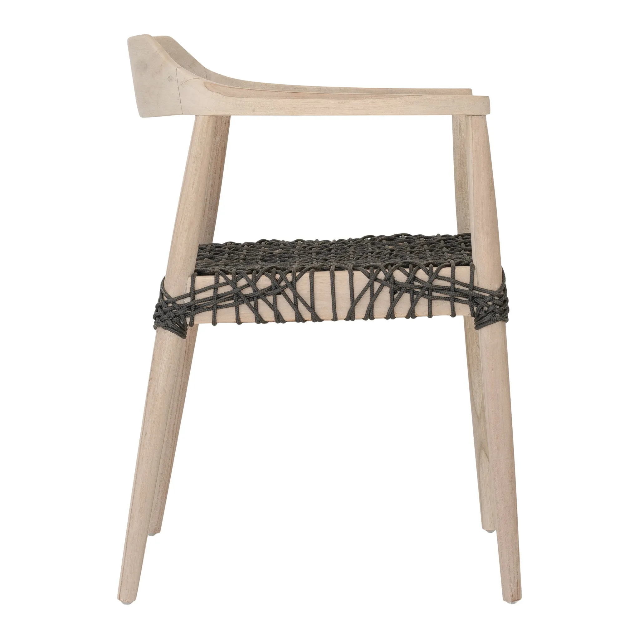 SWENI HORN ROPE ARMCHAIR | CHARCOAL