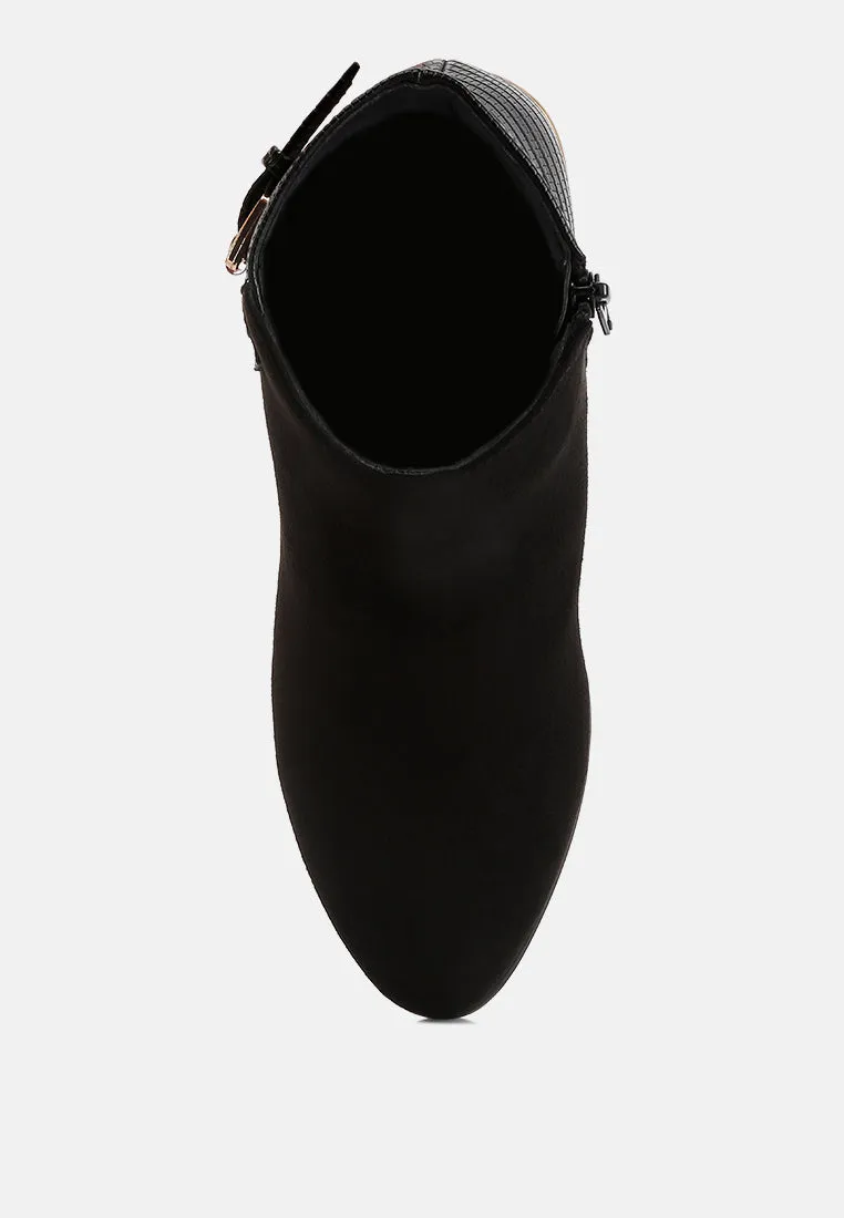 Ulani Belt Detail Ankle Length Boots