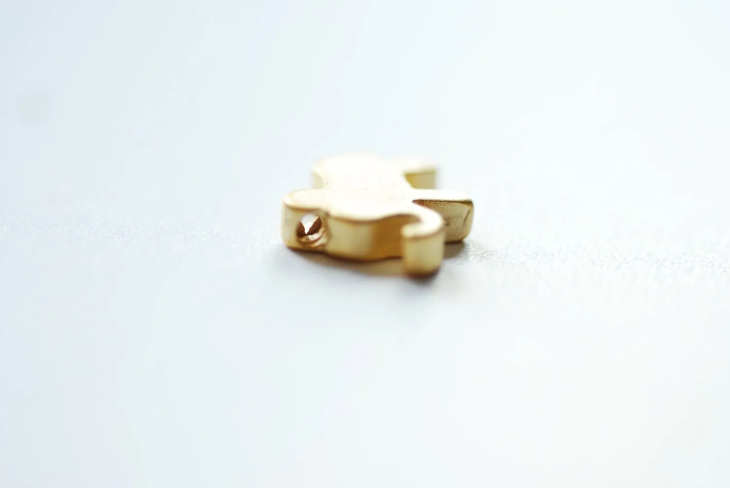 Vermeil Matte Gold Elephant Charm- 18k gold plated over sterling silver, Vermeil Gold Elephant Bead, Gold Elephant Charm Pendant, beads, 100