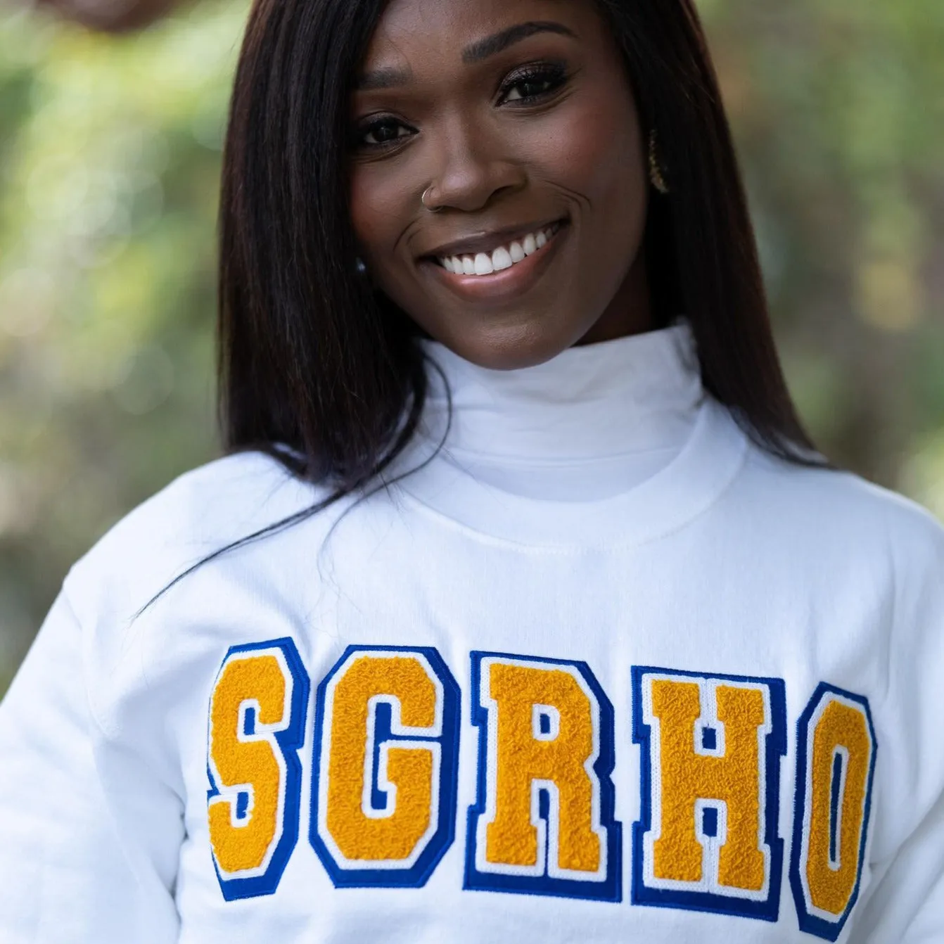 Vintage White SGRHO Sweatshirt (Unisex Sizing)