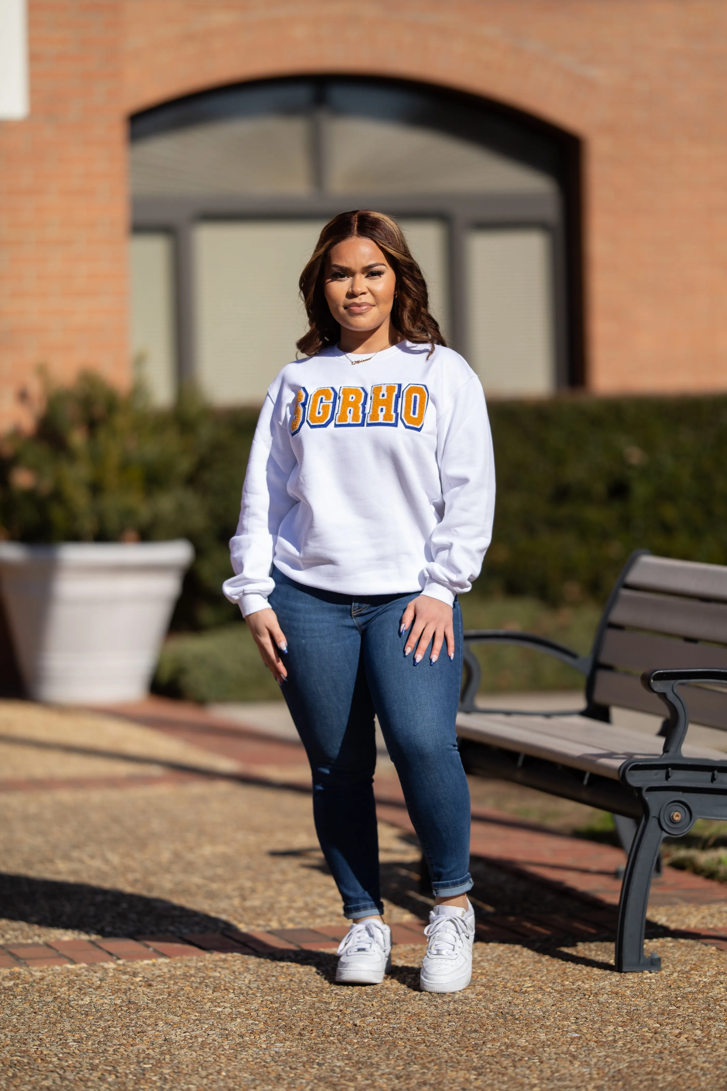 Vintage White SGRHO Sweatshirt (Unisex Sizing)